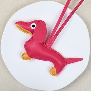 NEW Dachshund Leather Bag Charms